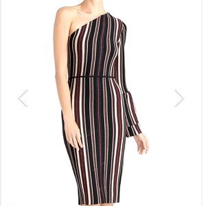 ✨HOST PICK✨ One-Shoulder Striped Dress